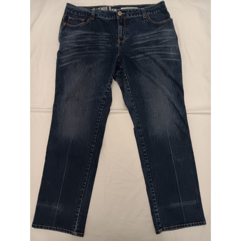 DKNY Jeans Women's Avenue B Jean‎ Dark Wash Size 20 Straight Leg Denim
